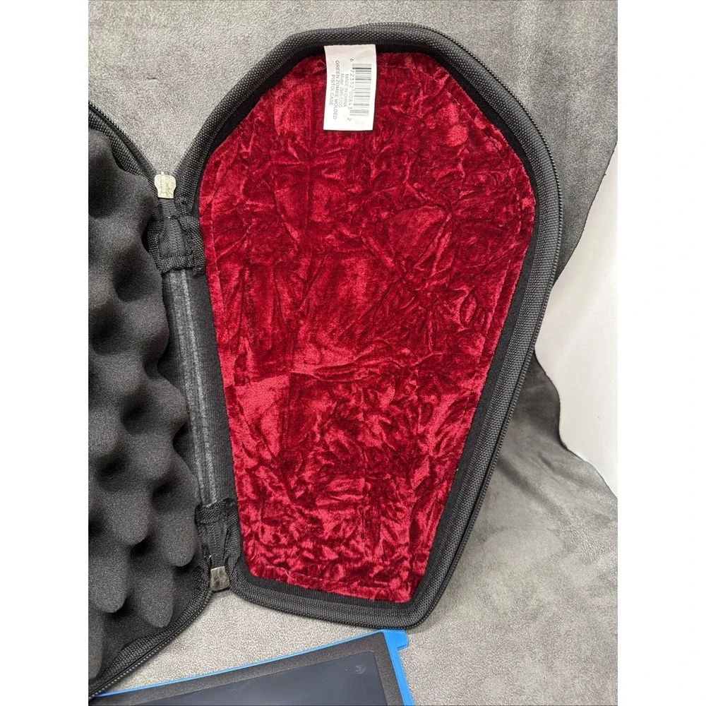 Bulldog Zombie Hunter Coffin Shaped Soft Case Green (L2)